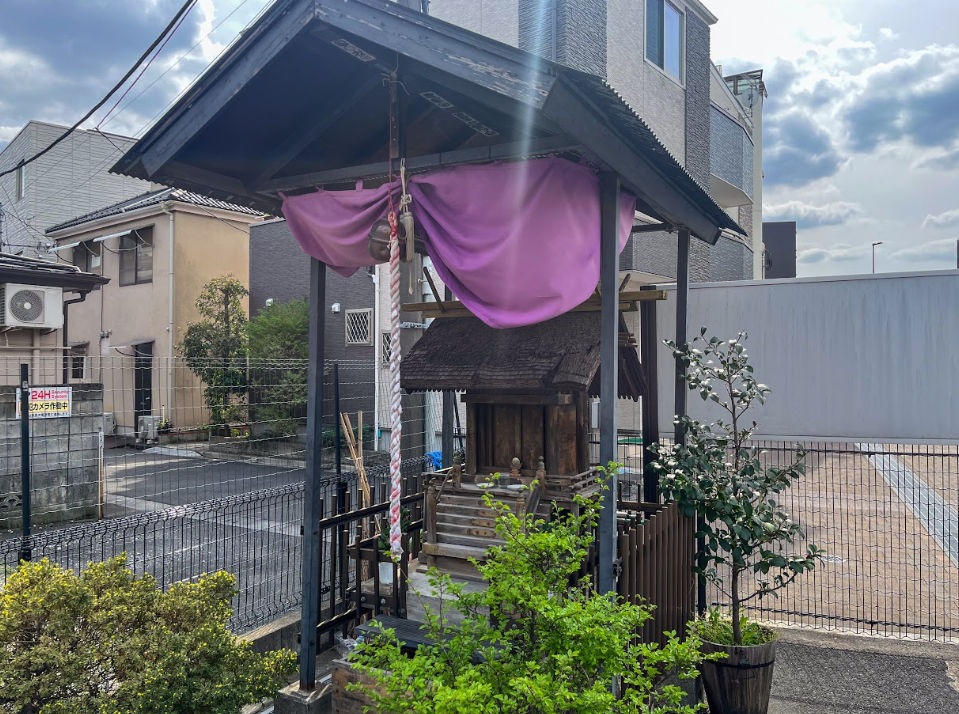 千川上水跡 案内板（水神様祠）
